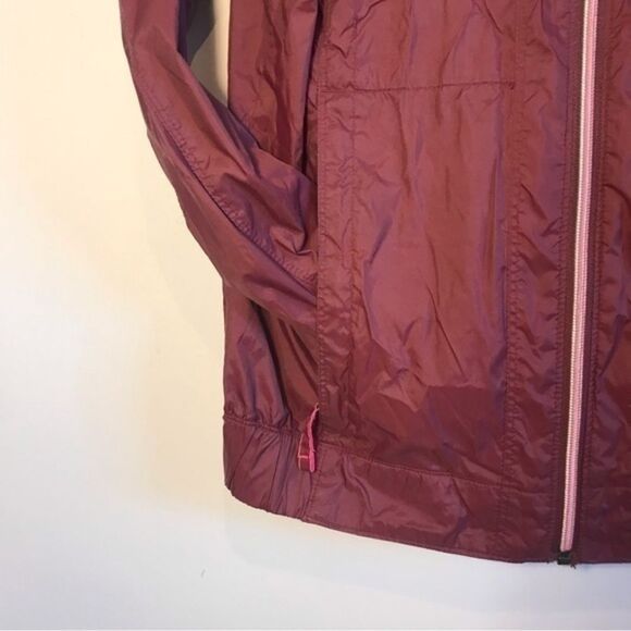 Columbia Burgundy Zip-Up Windbreaker Jacket - Picture 6 of 9